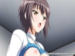 Sexy anime teen fucking hard cock