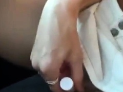 hot girl vibrator in the car