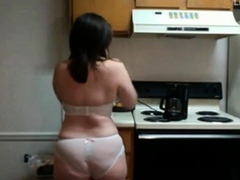 In the kitchen