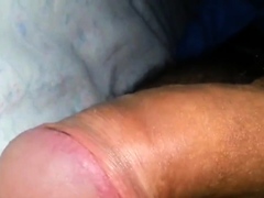 Process erection of my cock in the bed (22 year old)