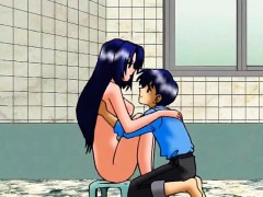 Busty Anime Mom Hot Riding Dick